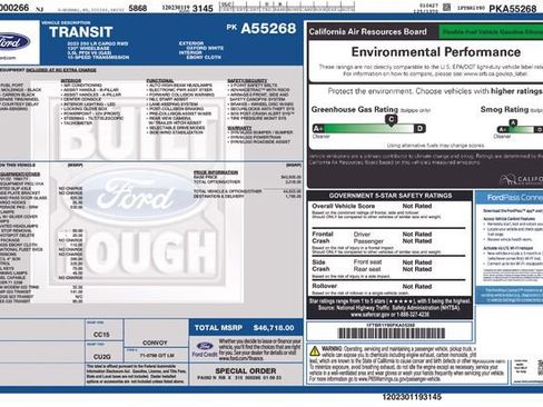 Used 2023 Ford Transit 250 Low Roof w/ Exterior Upgrade Package image 38