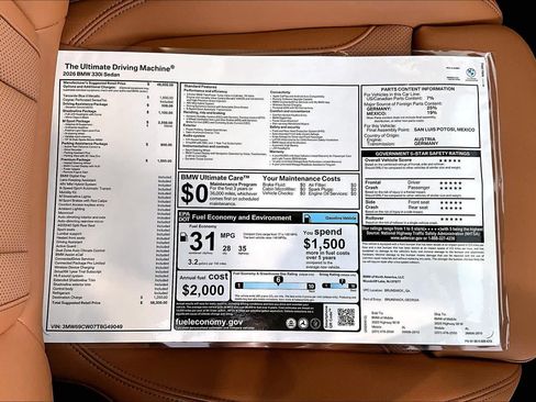 New 2026 BMW 330i Sedan w/ M Sport Package RWD image 20