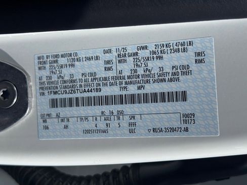 Used 2026 Ford Escape Platinum w/ Premium Technology Package image 47