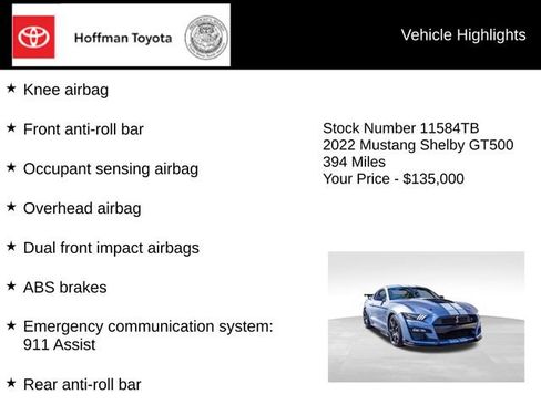 Used 2022 Ford Mustang Shelby GT500 w/ Carbon Fiber Track Pack RWD image 20
