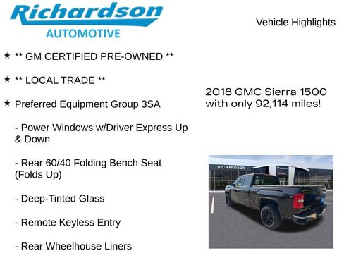 Used 2018 GMC Sierra 1500 SLE w/ SLE Value Package AWD/4WD image 11