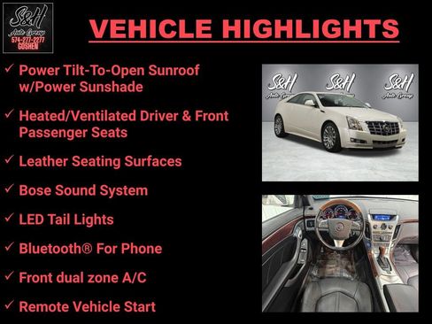Used 2012 Cadillac CTS Performance w/ Performance Luxury Package image 3