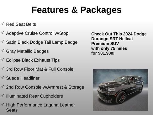 Used 2024 Dodge Durango SRT Hellcat AWD/4WD image 8