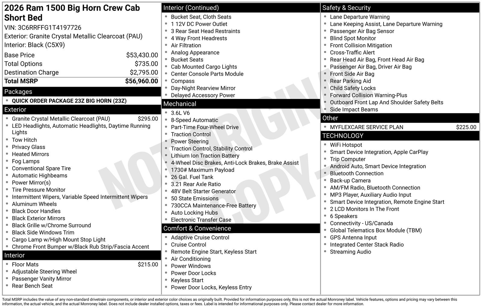 New 2026 RAM 1500 Big Horn AWD/4WD image 15