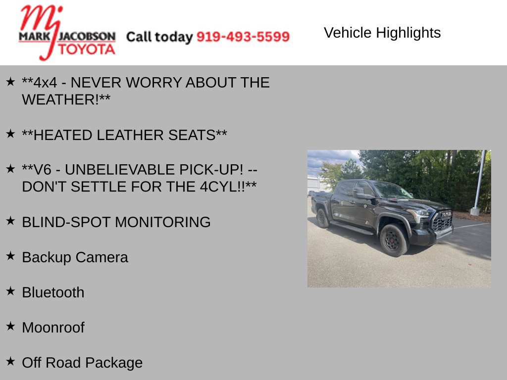 Used 2023 Toyota Tundra TRD Pro w/ TRD Pro Tow Package AWD/4WD image 5