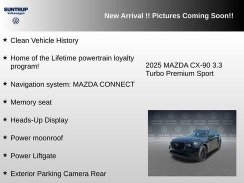 Used 2025 MAZDA CX-90 3.3 Turbo w/ Premium Sport Pkg AWD/4WD image 5