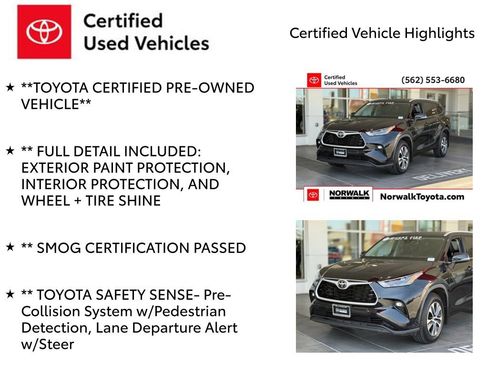 Certified 2022 Toyota Highlander XLE image 7