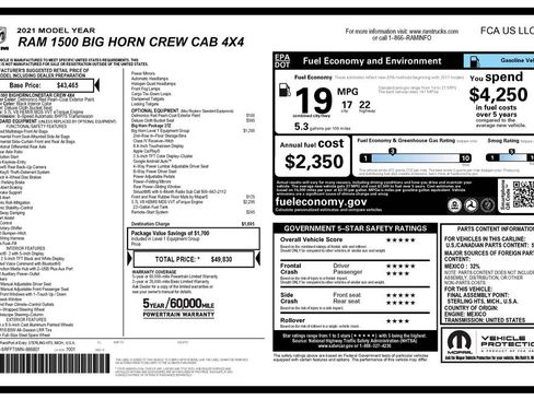 Used 2021 RAM 1500 Big Horn AWD/4WD image 4