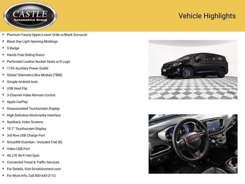 Used 2022 Chrysler Pacifica Touring-L w/ Uconnect Theater Family Group FWD image 16