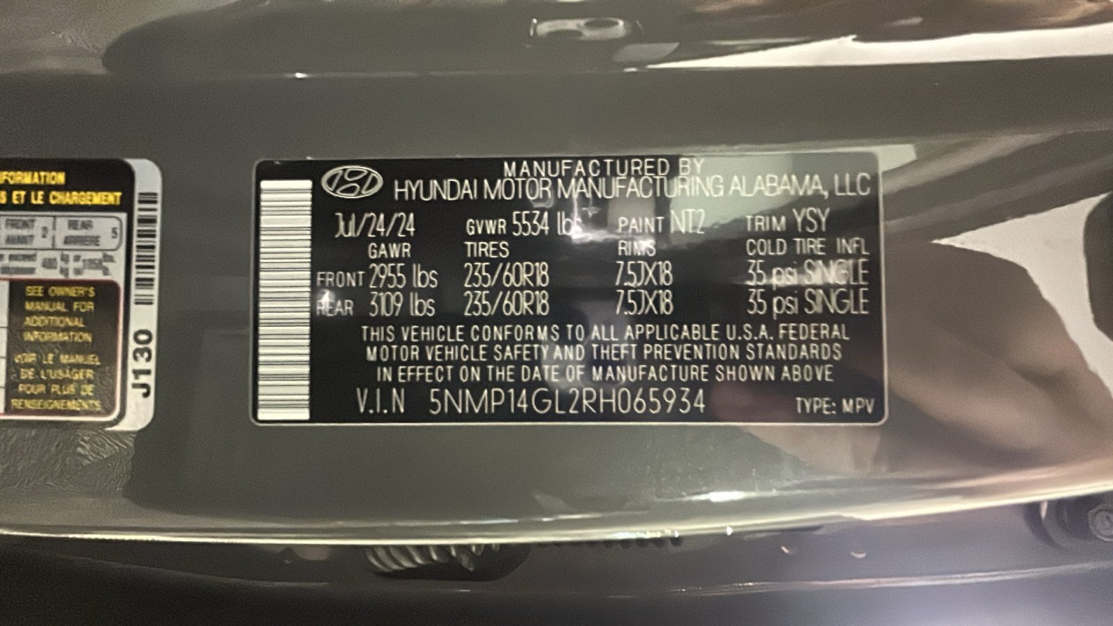 Used 2024 Hyundai Santa Fe SE FWD image 12