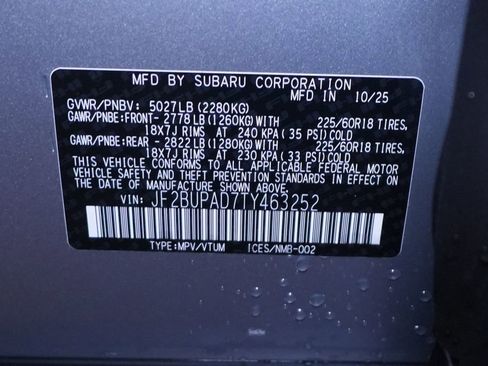 New 2026 Subaru Outback Premium image 39