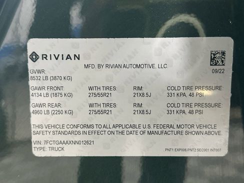 Used 2022 Rivian R1T Adventure image 35