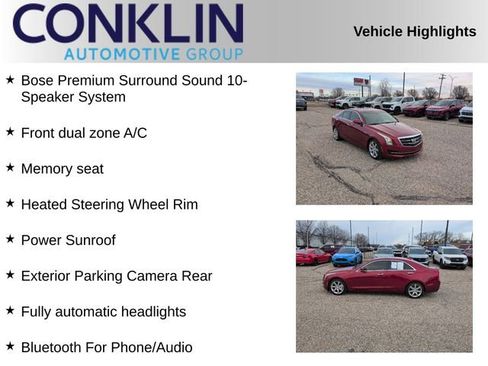 Used 2015 Cadillac ATS Luxury w/ Sun And Sound Package image 4