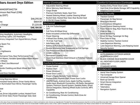 Used 2023 Subaru Ascent Onyx Edition Limited image 29