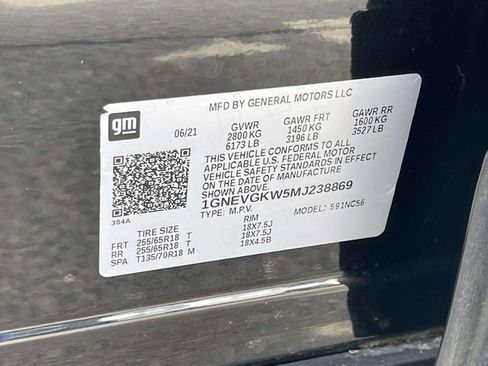 Certified 2021 Chevrolet Traverse LT image 19