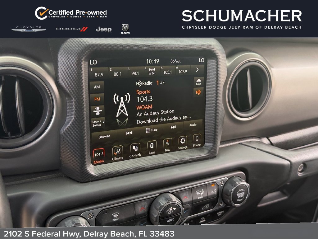 Certified 2022 Jeep Wrangler Unlimited Sport w/ Sun And Sound Package AWD/4WD image 19