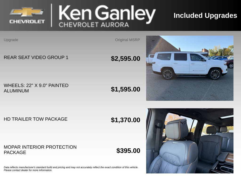 Used 2024 Jeep Grand Wagoneer Series III w/ Rear Seat Video Group 1 AWD/4WD image 6