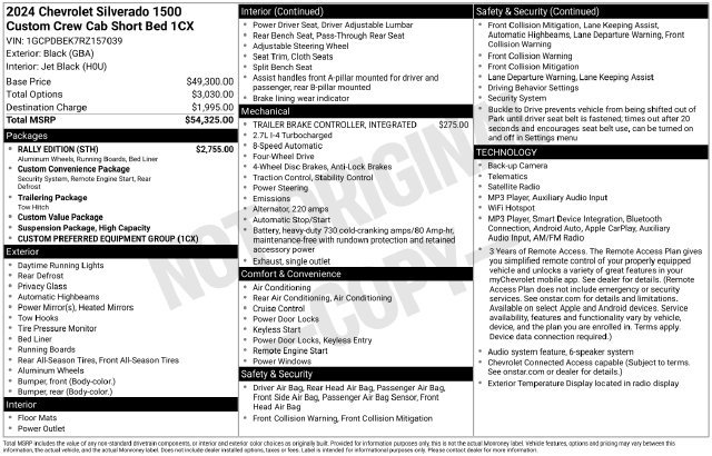 Used 2024 Chevrolet Silverado 1500 Custom w/ Rally Edition AWD/4WD image 33