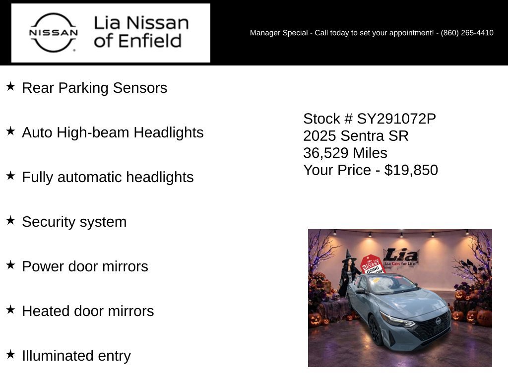 Used 2025 Nissan Sentra SR w/ Midnight Edition FWD image 20