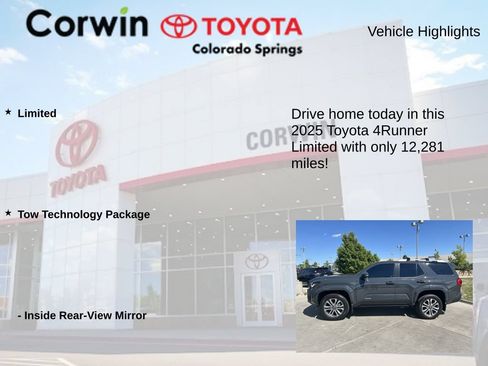Used 2025 Toyota 4Runner Limited w/ Tow Technology Package AWD/4WD image 7