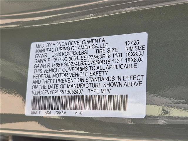 Certified 2026 Honda Passport TrailSport Elite image 26