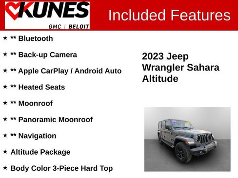Used 2023 Jeep Wrangler Altitude image 2