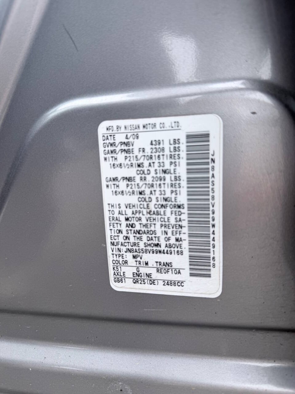Used 2009 Nissan Rogue S AWD/4WD image 25