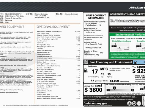 Used 2024 McLaren 750S Spider image 37