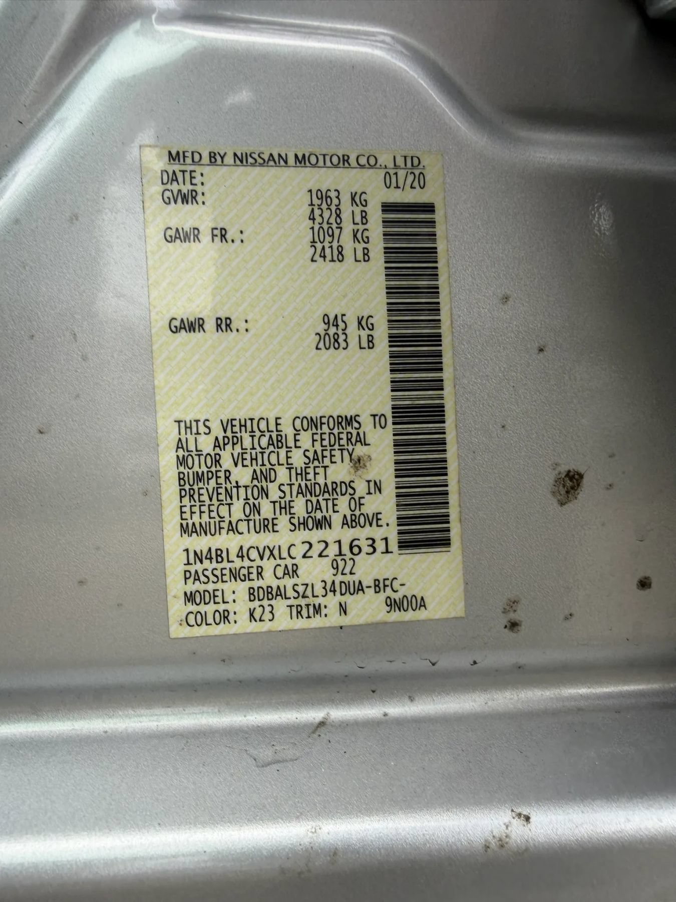 Used 2020 Nissan Altima 2.5 SR FWD image 32