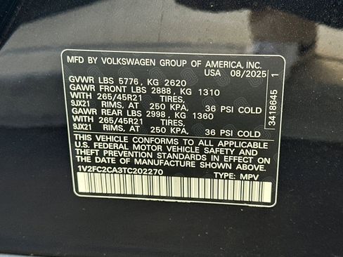 New 2026 Volkswagen Atlas Cross Sport SEL Premium R-Line AWD/4WD image 26