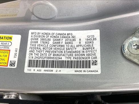 Certified 2024 Honda Civic Sport image 32