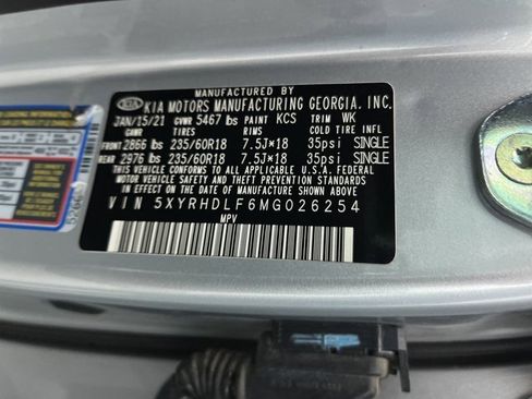 Used 2021 Kia Sorento EX w/ Panoramic Sunroof Package image 37