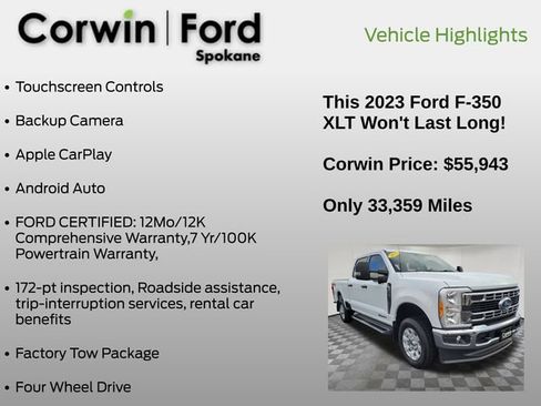Used 2023 Ford F350 XLT w/ 360-Degree Camera Package image 13
