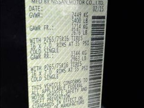 Used 2015 Nissan Xterra PRO-4X w/ Pro-4x Leather Package image 20