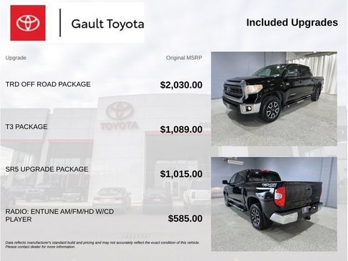 Used 2015 Toyota Tundra SR5 w/ TRD Off Road Package AWD/4WD image 4