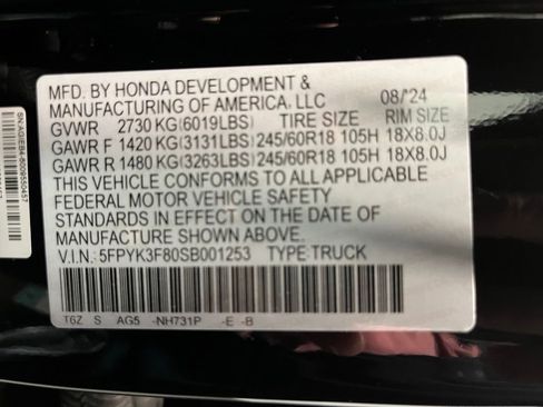 Used 2025 Honda Ridgeline Black Edition image 24