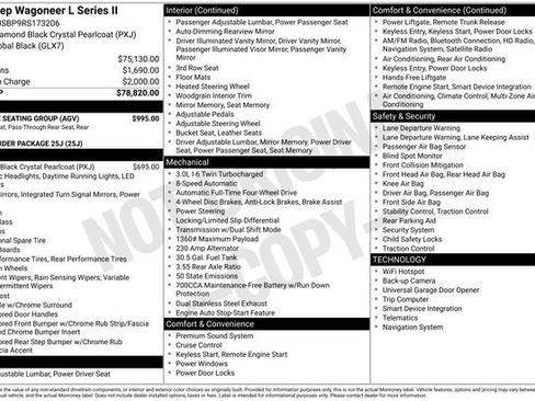 Used 2024 Jeep Wagoneer L Series II w/ Flexible Seating Group AWD/4WD image 38