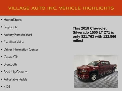 Used 2018 Chevrolet Silverado 1500 LT w/ All Star Edition AWD/4WD image 14
