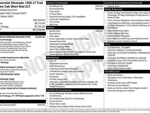 New 2026 Chevrolet Silverado 1500 LT Trail Boss w/ LT Trail Boss Premium Package image 23