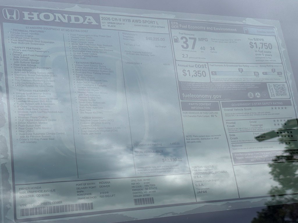 New 2026 Honda CR-V Sport-L image 25
