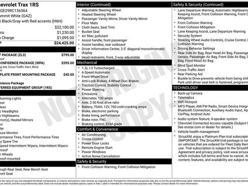 Used 2024 Chevrolet Trax RS w/ Sunroof Package FWD image 32