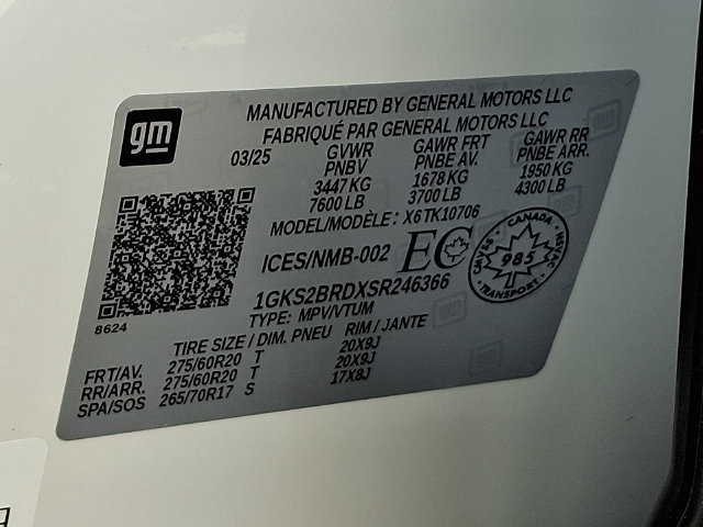 Used 2025 GMC Yukon Elevation w/ LPO, Elevation Black Package AWD/4WD image 30