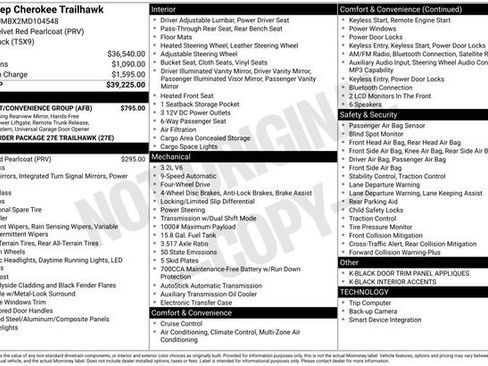 Used 2021 Jeep Cherokee Trailhawk w/ Comfort/Convenience Group image 2