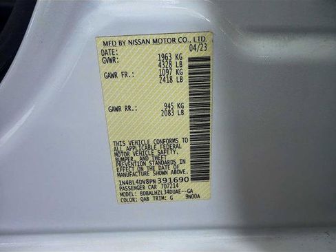 Certified 2023 Nissan Altima 2.5 SV w/ SV Premium Package FWD image 28
