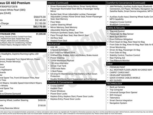 Used 2023 Lexus GX 460 Premium w/ Premium Package AWD/4WD image 20