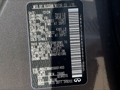 Used 2025 INFINITI QX80 Luxe image 35