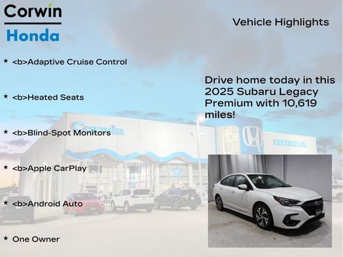 Used 2025 Subaru Legacy Premium image 6