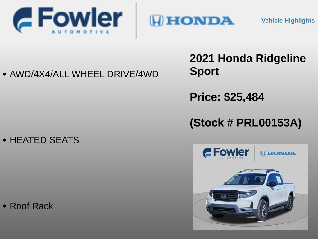 Used 2021 Honda Ridgeline Sport image 16