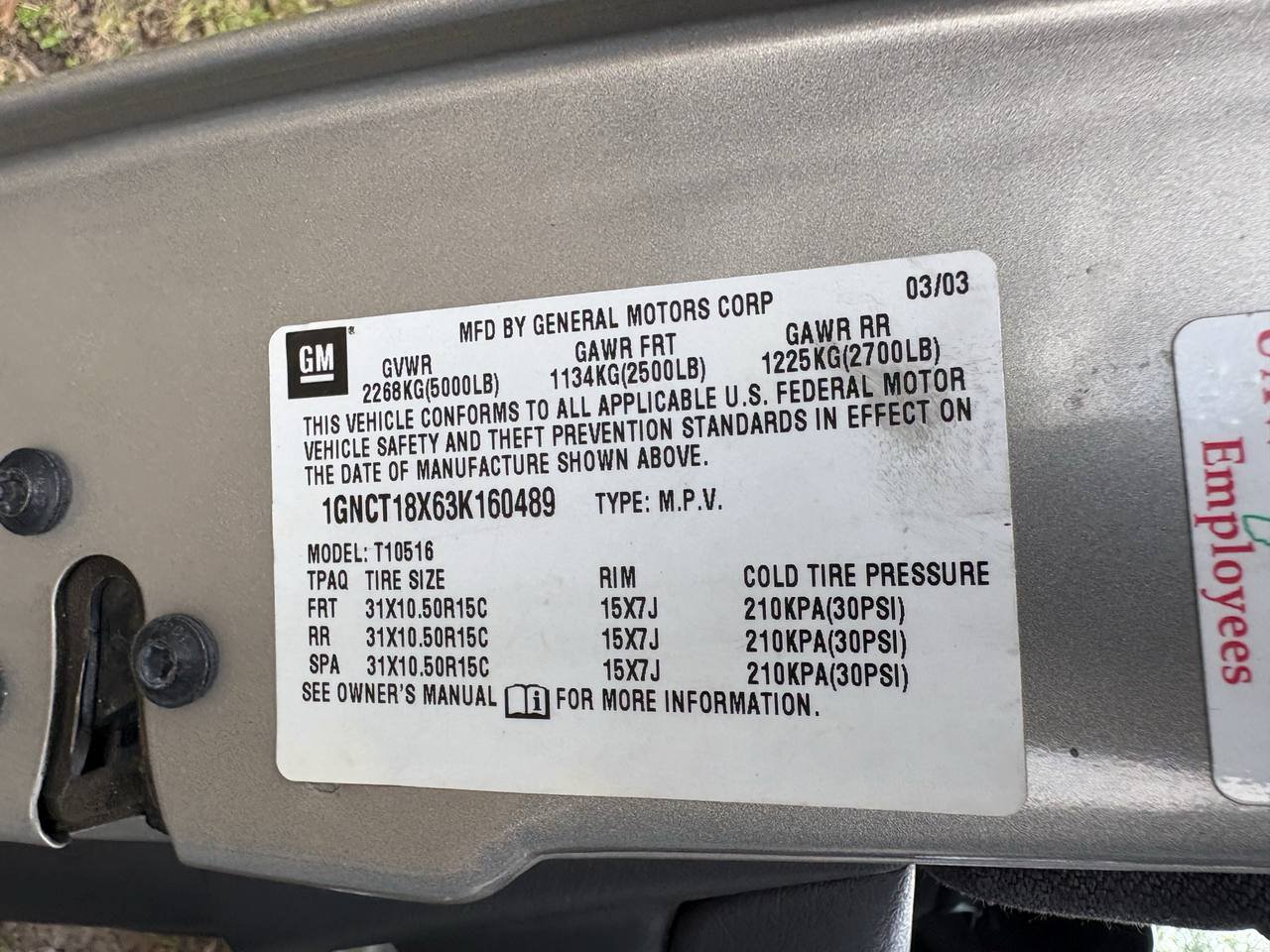 Used 2003 Chevrolet Blazer LS w/ Preferred Equipment Group AWD/4WD image 17