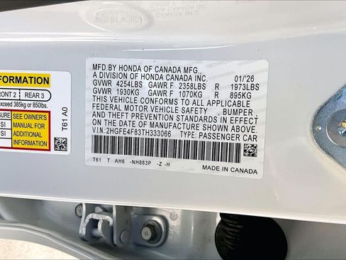 Used 2026 Honda Civic Sport image 18